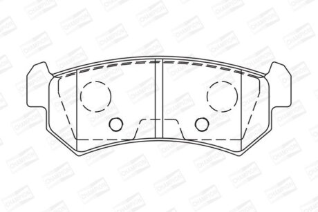 Колодки гальмівні CHAMPION 573216CH
