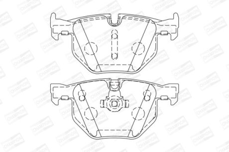 Колодки гальмівні CHAMPION 573224CH