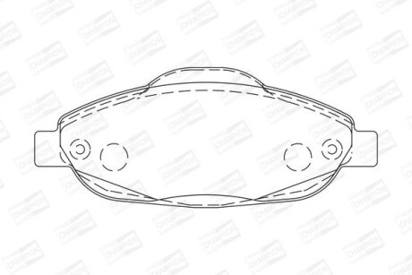 Колодки гальмівні CHAMPION 573241CH