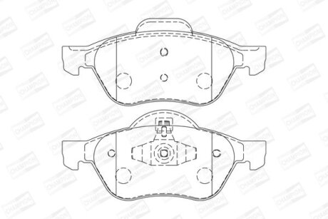 Колодки гальмівні CHAMPION 573244CH