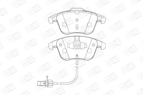 Колодки гальмівні CHAMPION 573258CH