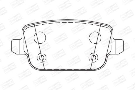 Колодки гальмівні CHAMPION 573263CH