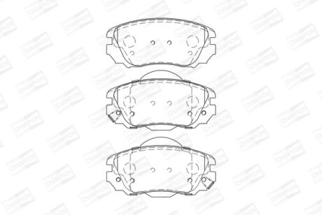 Колодки гальмівні CHAMPION 573269CH