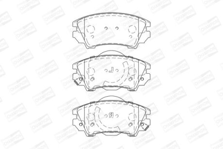 Колодки гальмівні CHAMPION 573270CH