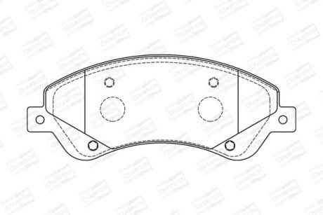 Колодки гальмівні CHAMPION 573276CH