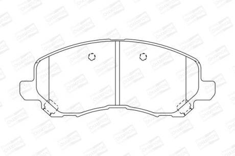 Колодки гальмівні CHAMPION 573278CH