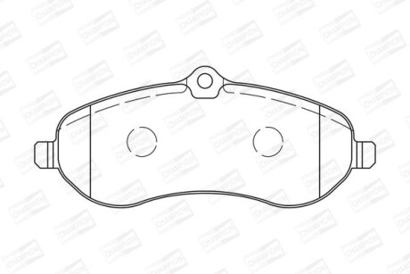 Колодки гальмівні CHAMPION 573280CH