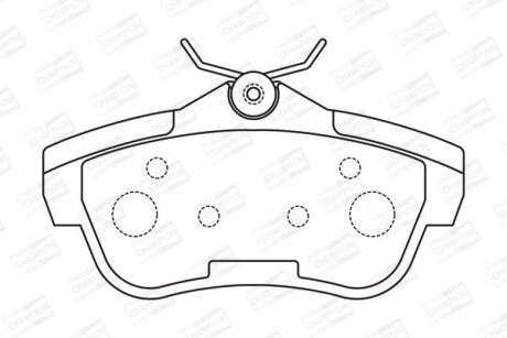 Колодки гальмівні CHAMPION 573281CH