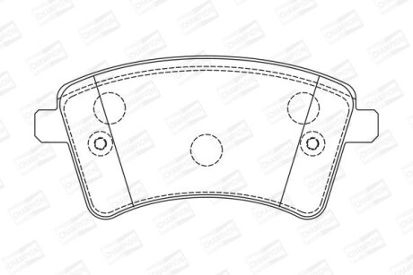 Колодки гальмівні CHAMPION 573284CH