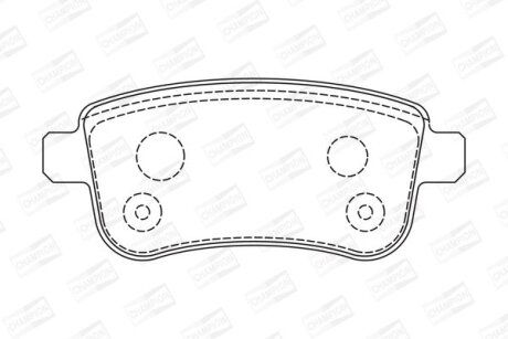 Колодки гальмівні CHAMPION 573286CH