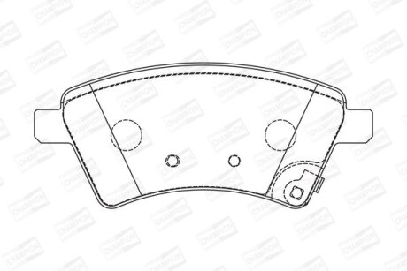 Колодки гальмівні CHAMPION 573288CH