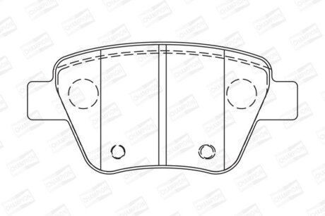 Колодки гальмівні CHAMPION 573312CH