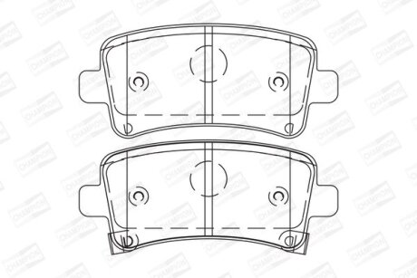 Колодки гальмівні CHAMPION 573313CH