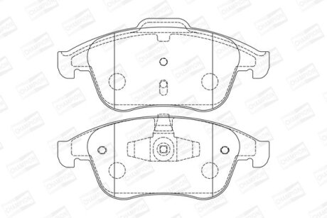 Колодки гальмівні CHAMPION 573316CH