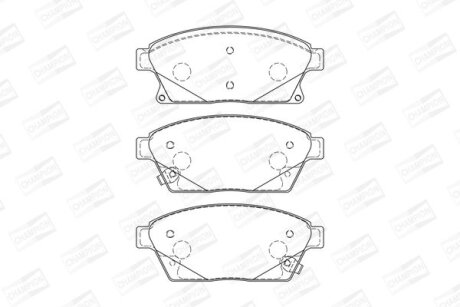 Колодки гальмівні CHAMPION 573325CH
