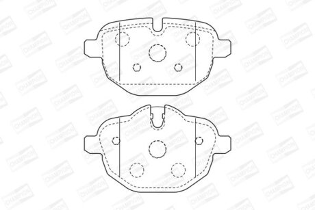 Колодки гальмівні CHAMPION 573352CH