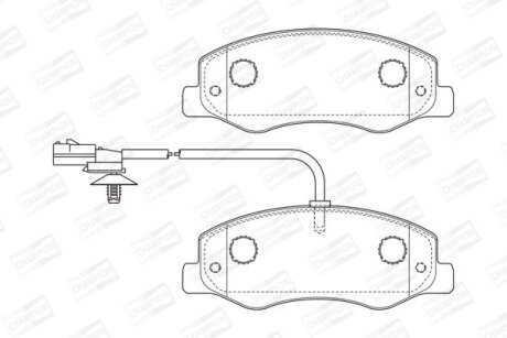Колодки гальмівні CHAMPION 573358CH