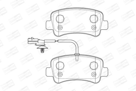 Колодки гальмівні CHAMPION 573359CH