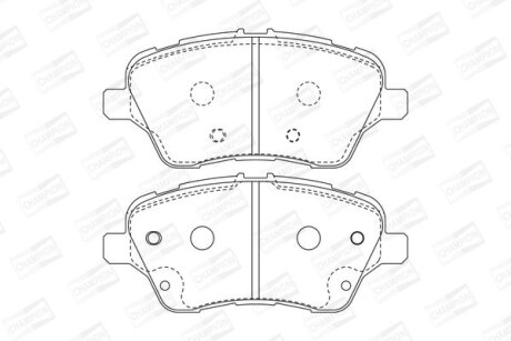 Колодки гальмівні CHAMPION 573363CH