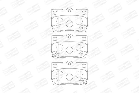 Колодки гальмівні CHAMPION 573393CH