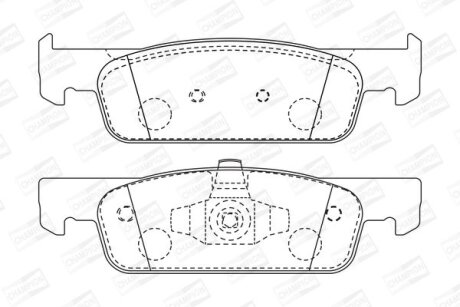 Колодки гальмівні CHAMPION 573422CH