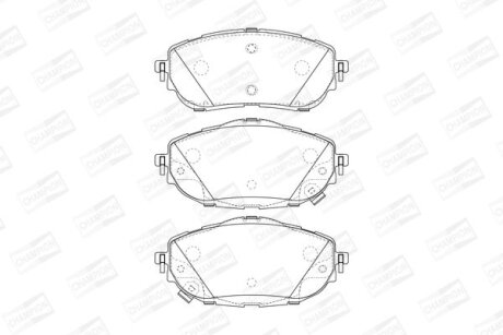 Колодки гальмівні CHAMPION 573440CH