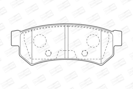 Колодки гальмівні CHAMPION 573633CH