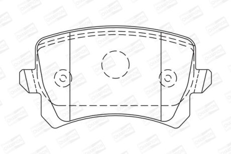 Колодки гальмівні CHAMPION 573667CH