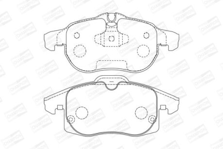 Колодки гальмівні CHAMPION 573723CH
