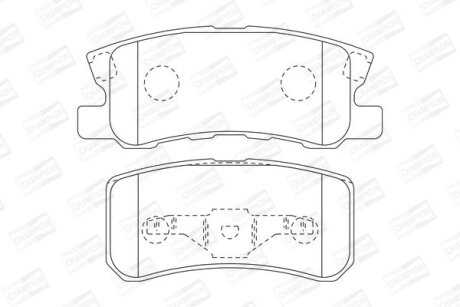 Колодки гальмівні CHAMPION 573724CH