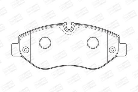 Колодки гальмівні CHAMPION 573727CH