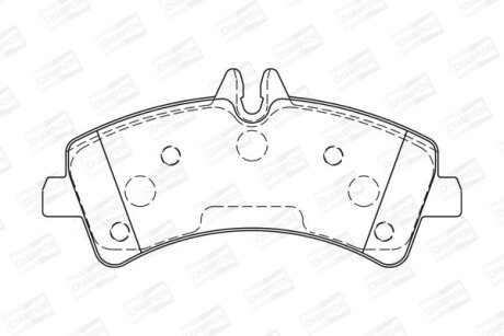 Колодки гальмівні CHAMPION 573728CH