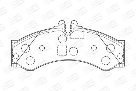 Колодки гальмівні CHAMPION 573731CH