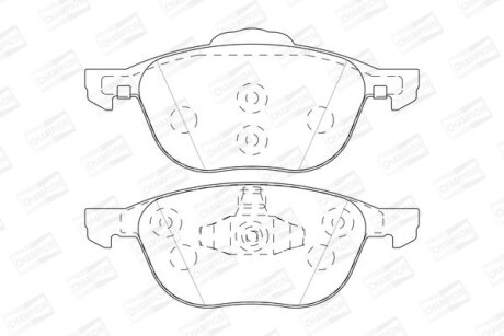 Колодки гальмівні CHAMPION 573753CH