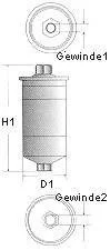 Паливний фільтр, що накручується, бензин CHAMPION L205