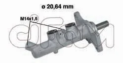 Головний гальмівний циліндр CIFAM 202-593