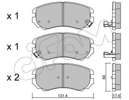 Колодка гальм. HYUNDAI Sonata, Tucson, KIA Soul передн. (вир-во Cifam) CIFAM 822-503-0