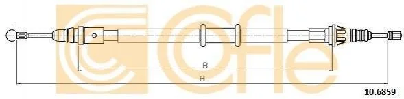 Трос ручника COFLE 10.6859 (фото 1)
