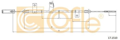 Трос гальма стоянки COFLE 171510