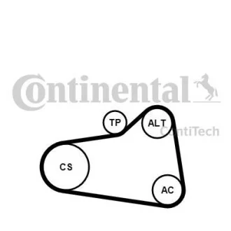 Комплект ременя генератора Contitech 6PK905EXTRAK1