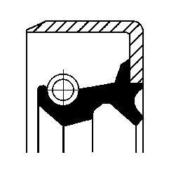 Сальник коробки передач 25х32х7 NBR CORTECO 12001381B