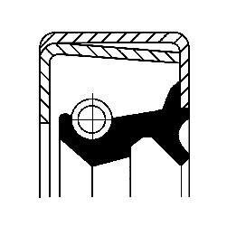 Сальник диференціала 90х120х13 NBR CORTECO 12011413B