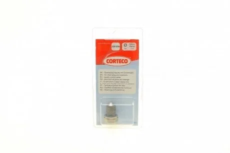 Пробка слива смазки с уплотнением CORTECO 220125S