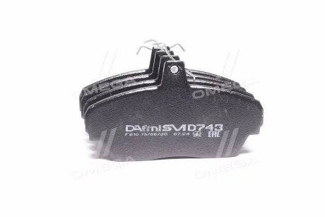 Колодка тормозов. ГАЗ 3302 перед. (компл. 4шт.) (выр-во Dafmi) DAFMI / INTELLI D443SM
