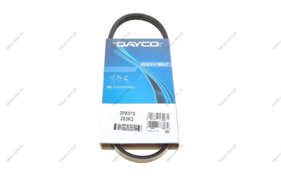 Поликлиновый ремень 3 ребер DAYCO 3PK515 (фото 1)
