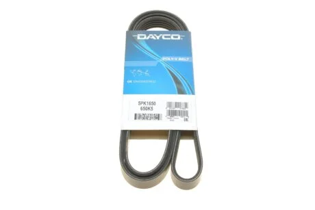 Полікліновий ремінь 5 ребер DAYCO 5PK1650