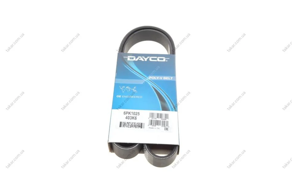 Поликлиновый ремень 6 ребер DAYCO 6PK1025 (фото 1)