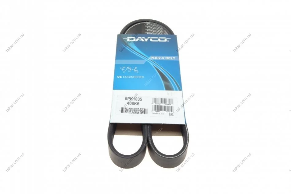 Поликлиновый ремень 6 ребер DAYCO 6PK1035 (фото 1)