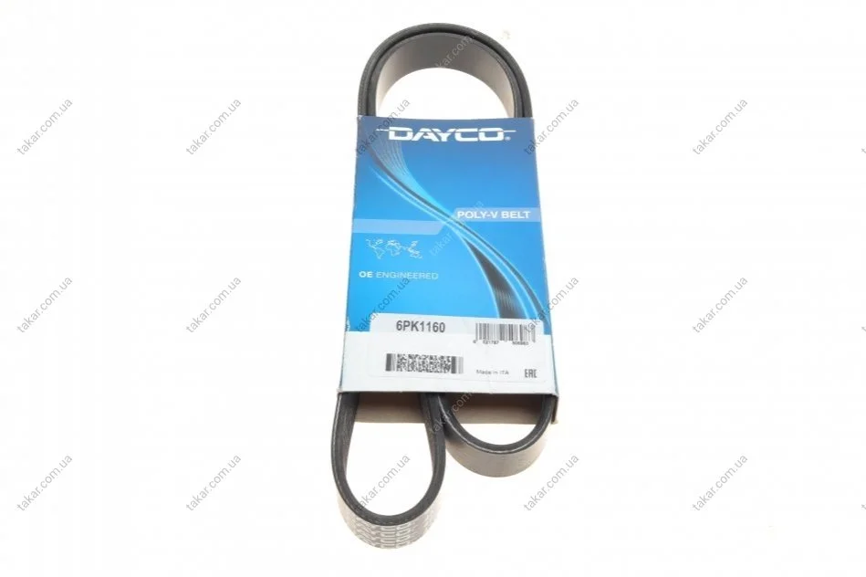 Поликлиновый ремень 6 ребер DAYCO 6PK1160 (фото 1)