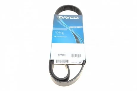 Поликлиновой ремень 6 ребер DAYCO 6PK858